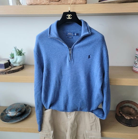 Polo Ralph Lauren Other - Polo by Ralph Lauren Blue Zip Up Sweater